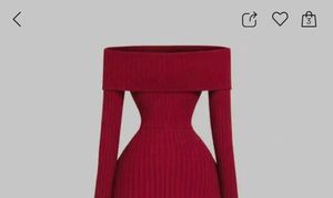 Elegant Red Velvet Gown
