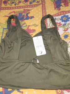 Olive Green Bikini Top
