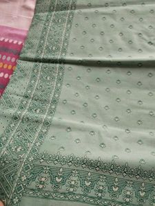 pure cotton sea green saree 🤍✨