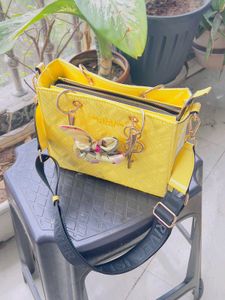 River Island Yellow Tote Bag