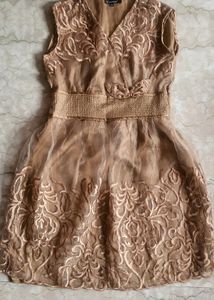Luxury Embroidered Organza Party Dress