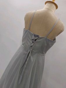 Elegant Grey Tulle Dress