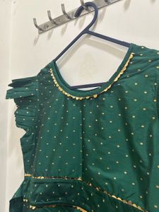 Ethnic Gown with Gold Dots