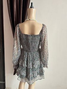 Chic Floral Off-Shoulder Tiered Dress
