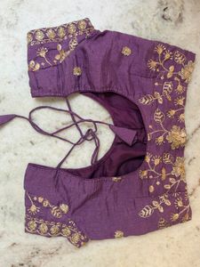 Purple Embroidered Lehenga Choli Set