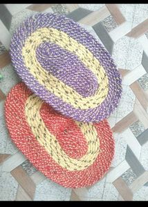 Oval Braided door mat  Set