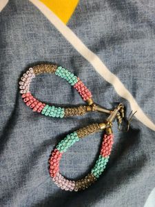 Beaded Hoop Earrings