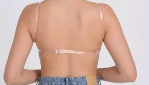 Purple Invisible Strapless bra.