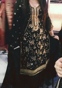 Green Embroidered lehnga Kurta Set with Dupatta