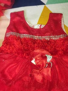 2 Beautiful Red Party Dress for Girls