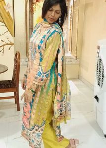 Brand new Beautiful Green &amp; Yellow Kurta Set