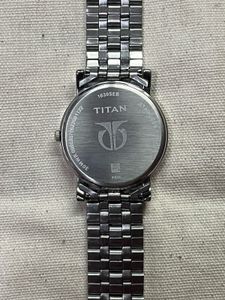 Elegant Titan Men's Analog Watch – Silver Stainles