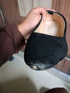 Black Suede Ballet Flats