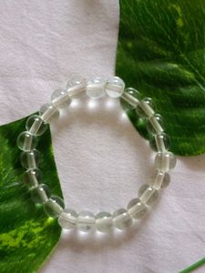 Crystal Clear Pearl Bracelet