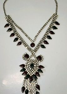 Neck set with eyer rings tone chain metal
