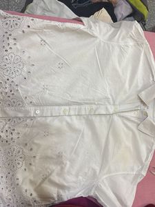 Gap White Button-Up Shirt
