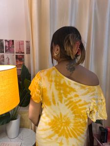 Tie-Dye Off-Shoulder Top