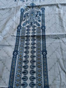 Light Blue Pakistani dress material with Geometric