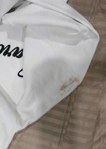 White Sweatshirt with Embroidered Detail