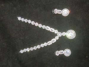 Stunning pure American Diamond Necklace &amp; Earrings