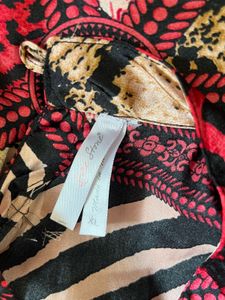 Red Animal Print Dress- Size XL