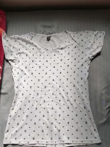 Cute Nautical Print T-Shirt