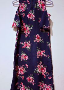 Floral Cold Shoulder Dress