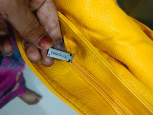 Bright Yellow Hobo Bag with Scarf Strap
