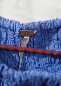 Blue Maxi Skirt palazzo with Pockets