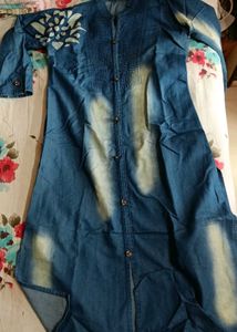 Blue Denim Style Kurti