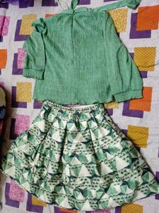 top and Skirt Set
