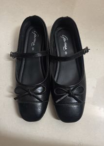 MaryJane Black buckle Bow Ballerinas🩰