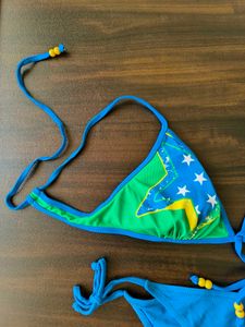 Flag Bikini Set 🇧🇷 + linen shirt