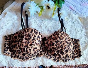 Leopard Print Bra and thong set