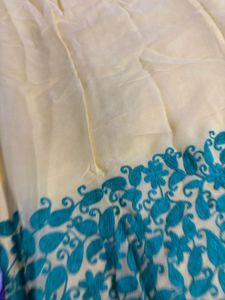 Beautiful Yellow Kurta with Teal Embroidery