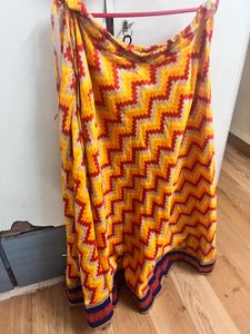 Vibrant Zigzag Print skirt