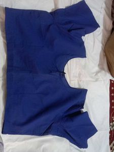 Solid Royal Blue Blouse
