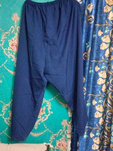 Boho Blue &amp; White Printed Kurta with plazoo