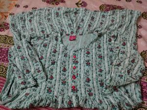 Floral Print Kurta