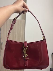 Chic Red Patent Leather Bag