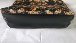 Black Floral Print Handbag 👜 Women Sling Hand Bag