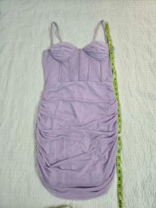 Lilac Ruched Corset Dress bust 34