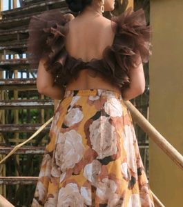 Stunning Floral Lehenga Choli Set