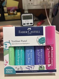 Faber-Castell 5 Textliner Pastel Highlighters