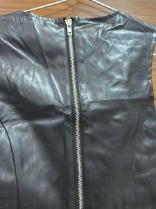 Missguided Faux Leather Top
