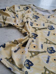 butter yellow oversized baby tee