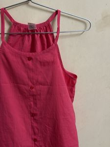 Pink Sleeveless Top
