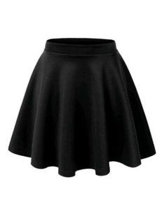 Black Flared Skirt