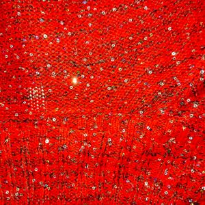 Embellished Red Boatneck Sweater, One Time Used.