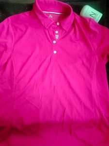 Adidas Hot Pink Polo Shirt